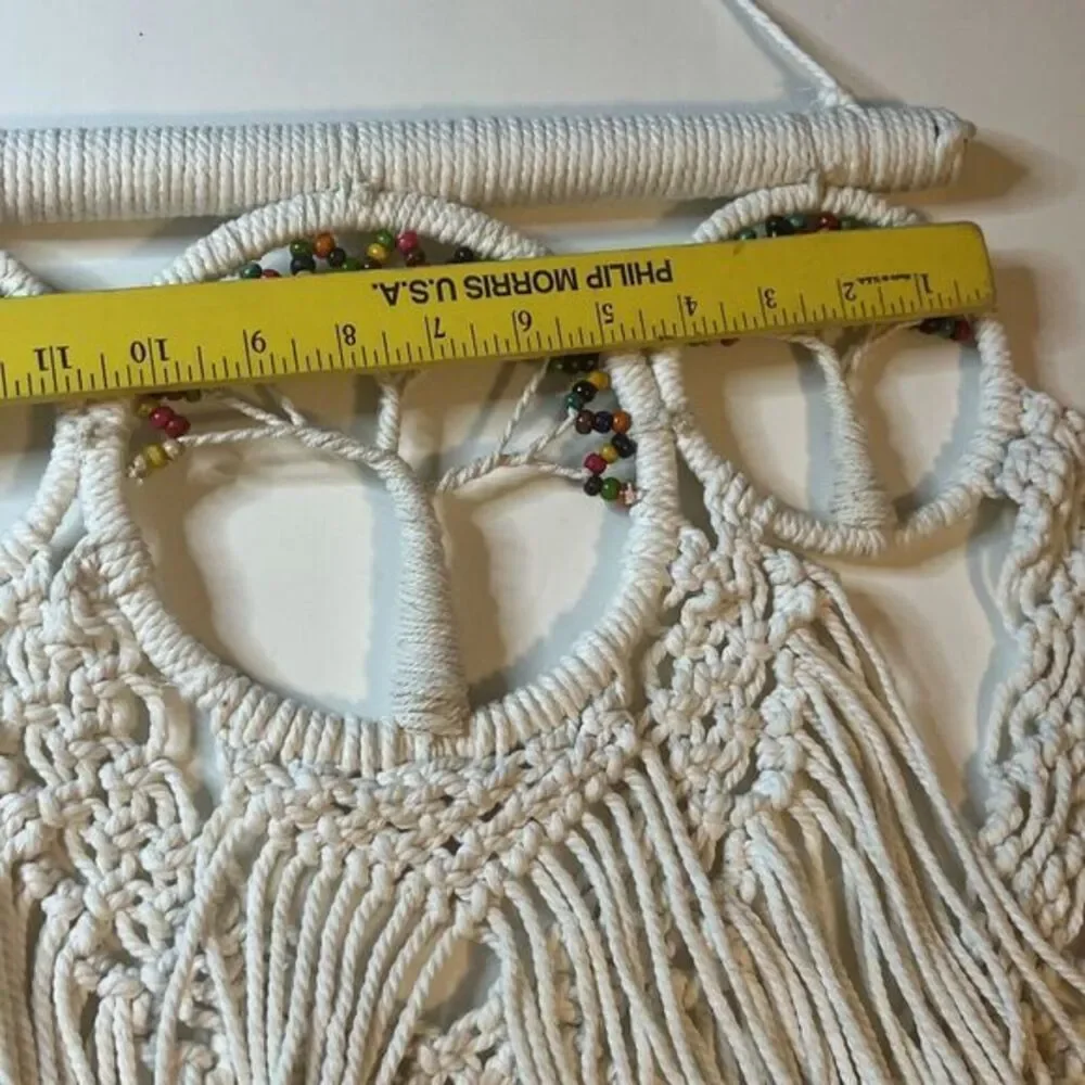 Macrame‎ Tree Of Life White Rope Woven Wall Hanging Tapestry Boho New Hippy